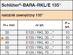 Schlüter-BARA-RKL/E
