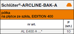 Schlüter®-ARCLINE-BAK z kolekcją wzorniczą KEUCO PLAN EDITION 400 / EDITION 11