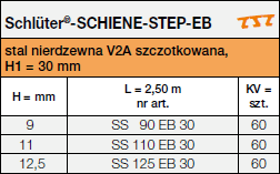 <a name='2'></a>Schlüter®-SCHIENE-STEP-EB do stopni schodowych