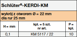 Schlüter®-KERDI-KM