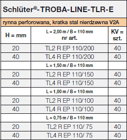 <a name='tlre'></a>Schlüter®-TROBA-LINE-TLR-E
