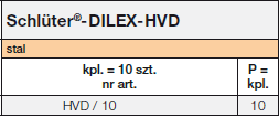 Schlüter-DILEX-HVD