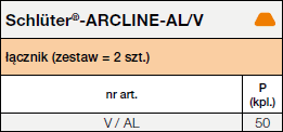 Schlüter®-ARCLINE-AL/V