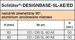 Schlüter®-DESIGNBASE-SL/ED