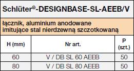 Schlüter®-DESIGNBASE-SL/V aeeb