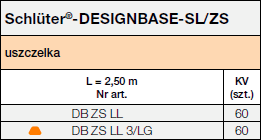 <a name='dichtlippe'></a>Schlüter®-DESIGNBASE-SL/ZS