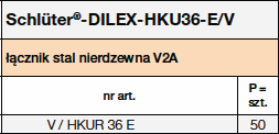 Schlüter®-DILEX-HKU36-E/V