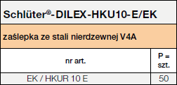 Schlüter®-Dilex-HKU10-E/EK