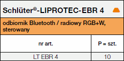 Schlüter®-LIPROTEC-EBR 4