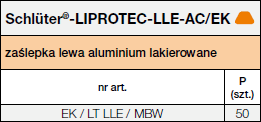 Schlüter®-LIPROTEC-LLE-AC/EK