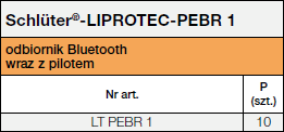 Schlüter-LIPROTEC-PEBR1