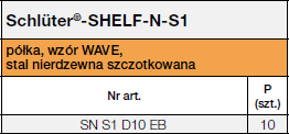 Schlüter®-SHELF-N WAVE EB