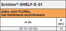 <a name='1'></a>Schlüter®-SHELF-E-S1