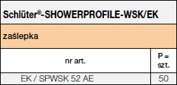Schlüter®-SHOWERPROFILE-WSK/EK