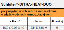 <a name='duo'></a>Schlüter®-DITRA-HEAT-DUO