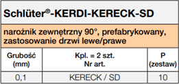 Schlüter-KERDI-KERECK-SD
