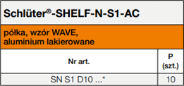 Schlüter-SHELF-N-S1-AC, WAVE