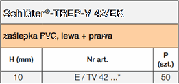 Schlüter-TREP-V42/EK